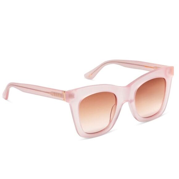 DIFF Kaia Sunglasses Rose Tea Pink Frame Taupe Rose Gradient Lenses - Picture 4 of 8